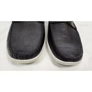 Marc Joseph New York Men\'s Sz. 12 Black Embossed Leather Loafer Marc Joseph New York Men main image 2